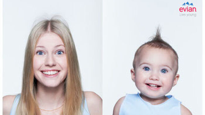 Evian crea una app que devuelve las fotos personales en forma de bebé