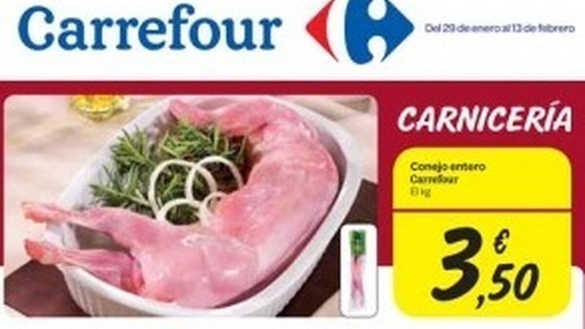 Fiordo material Consultar Carrefour, denunciada por vender a pérdida carne de conejo