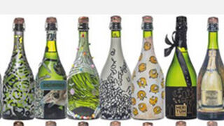 Artistas aragoneses decoran botellas del cava del centenario de Freixenet