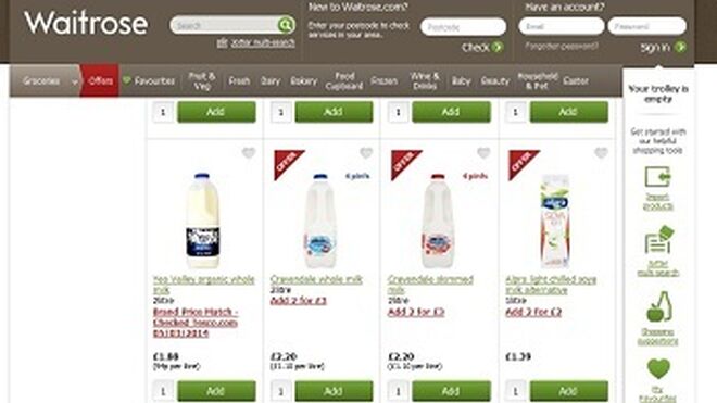 La guerra de precios de la leche en Reino Unido se recrudece