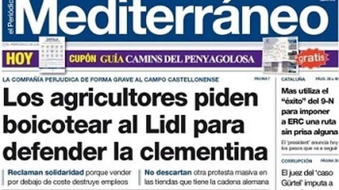 Los agricultores de Castellón piden boicotear a Lidl por las clementinas
