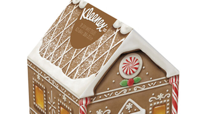 Kleenex rediseña sus cajas de pañuelos para Navidad