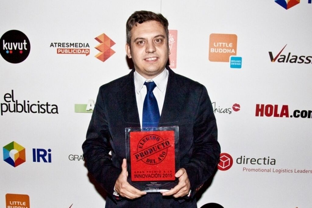 Carles Bosch, director de Comunicación de Danone. Premio a sus yogures Activia Cremosos.