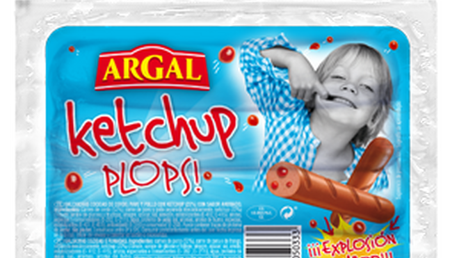 Argal lanza las salchichas Ketchup Plops
