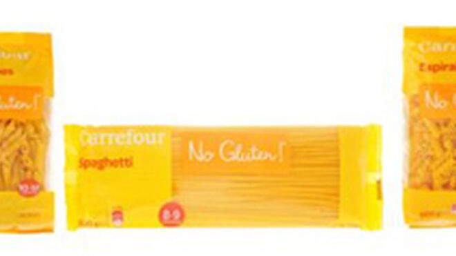 Carrefour lanza tres tipos de pasta sin gluten
