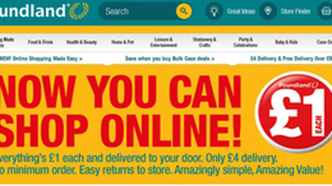 Poundland lanza su tienda online en Reino Unido