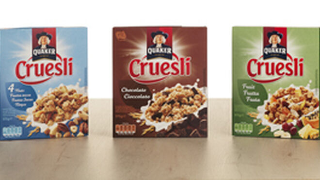 Quaker estrena su gama de cereales Cruesli