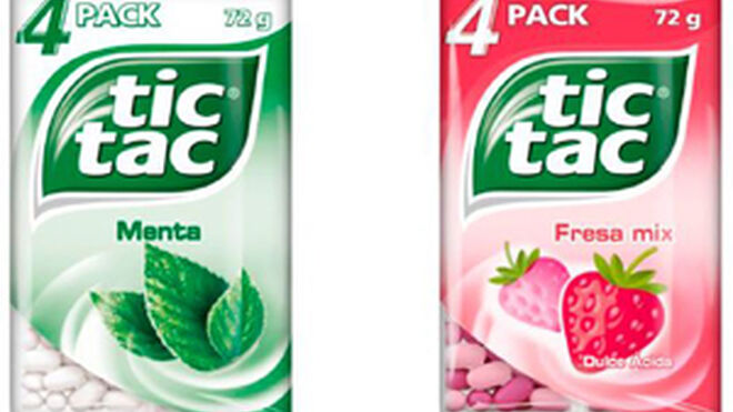 Tic Tac renueva el formato de sus caramelos de menta y fresa mix
