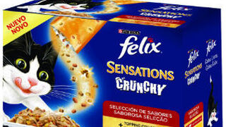 Purina Felix lanza Sensations Crunchy, un mix de texturas
