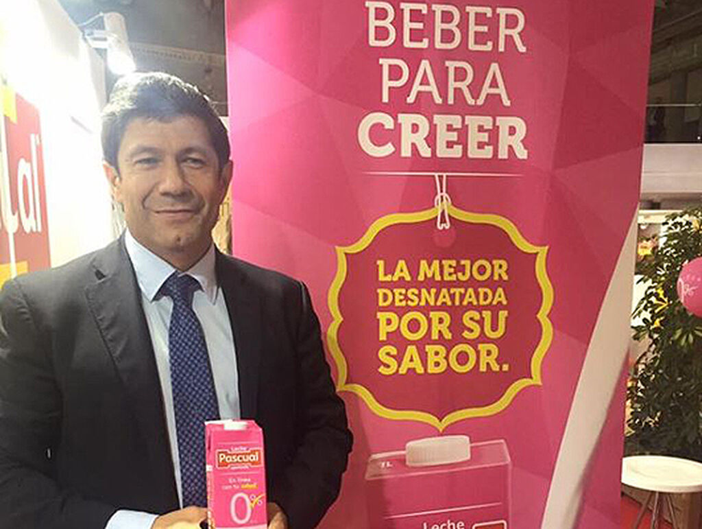 Miguel Ángel Rivera, director de la Unidad de Negocio de Lácteos de Calidad Pascual, en la presentación de la Desnatada 0%