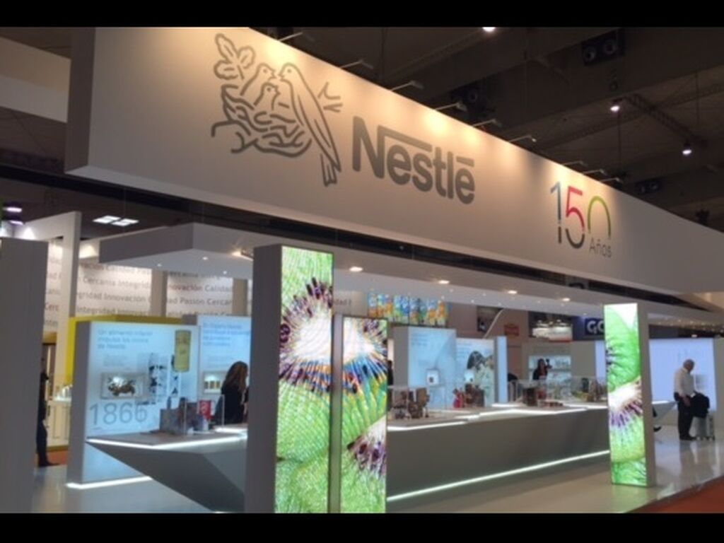 Nestlé tuvo un gran stand coincidiendo con su 150 aniversario
