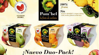 Pom'bel lanza su nuevo formato duo-pack de fruta triturada