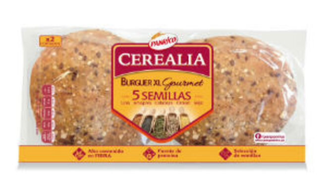 Panrico lanza su pan Burguer XL Gourmet de Cerealia