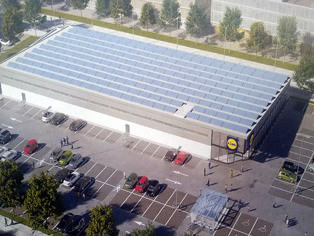 El inmueble tiene en su techo un montaje de paneles solares fotovoltáicos