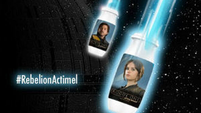 Llegan las botellas de Actimel con los personajes de Star Wars