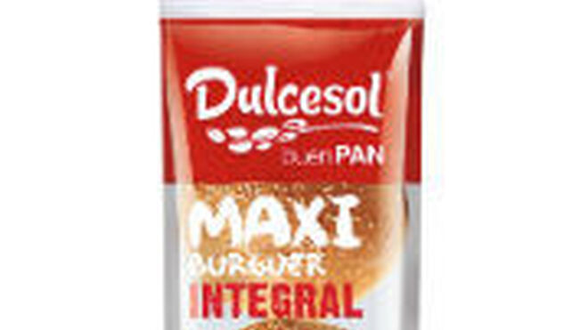 Dulcesol lanza su pan Maxi Burguer Integral, rico en fibra