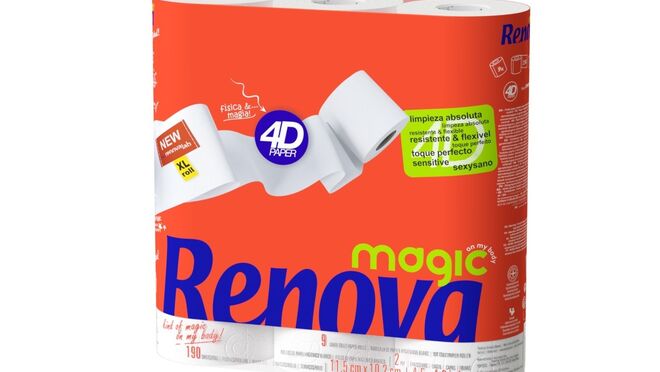 Renova lanza Magic 4D, su papel higiénico más suave