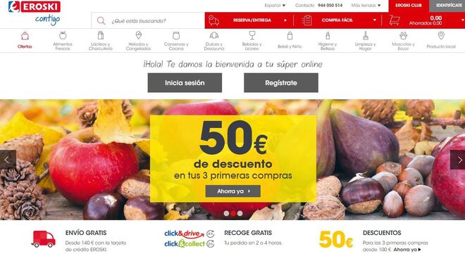 Eroski ya es el mejor supermercado online del año