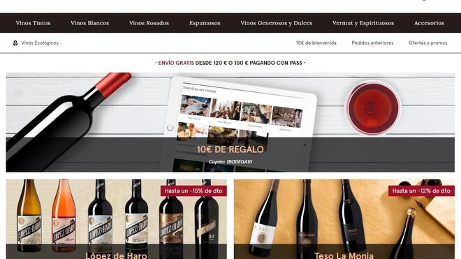 Carrefour sube a otro nivel en la venta online de vino