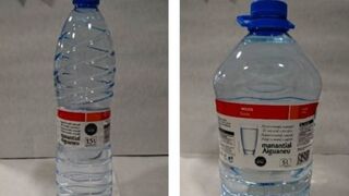 Eroski retira botellas de agua contaminada con químicos