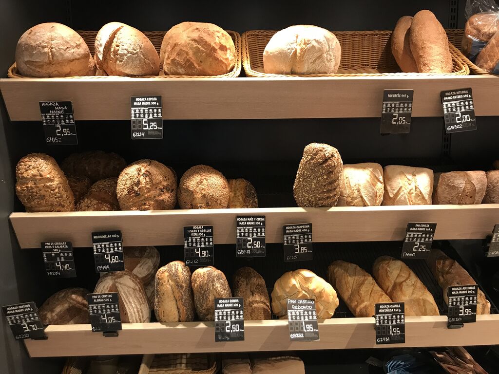 Muchos de los panes están hechos con masa madre
