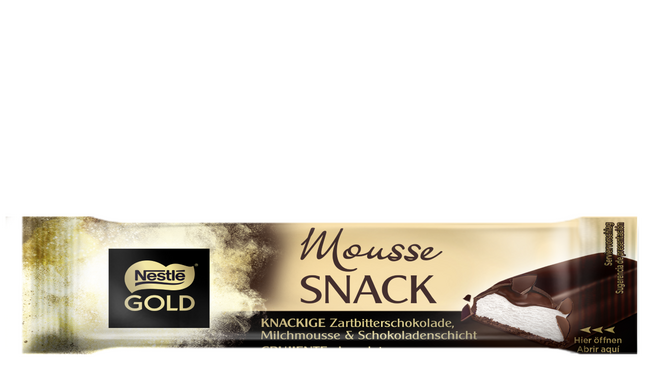 La Mousse Nestlé Gold ahora en formato barrita para llevar