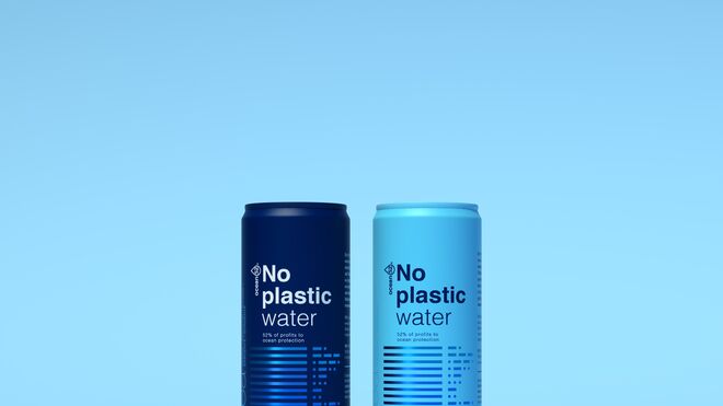 'No plastic water': el agua sin plástico de Ocean 52 diseñada para proteger los océanos