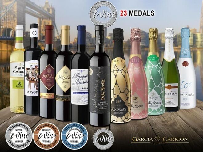 Los vinos y cavas de García Carrión superan las 638 medallas en 2020