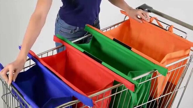 Alternativas contra el plástico: llegan las bolsas reutilizables Trolley Bags