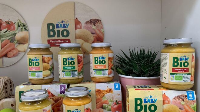 Carrefour apuesta por la alimentación bio en su gama para bebés