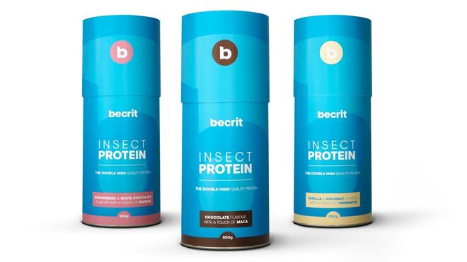 Becrit lanza la primera gama de batidos con proteína de insecto