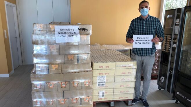 Mercadona dona 4 toneladas de alimentos a Mensajeros de la Paz