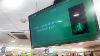 Los supermercados Mas instalan control de aforo en tiempo real