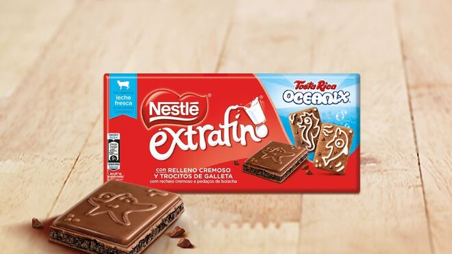 Nestlé lanza una nueva tableta de chocolate con galleta Tosta Rica Oceanix