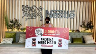Cristina Nieto Martí, ganadora del 'Sueldo para toda la vida' 2021 de Nescafé