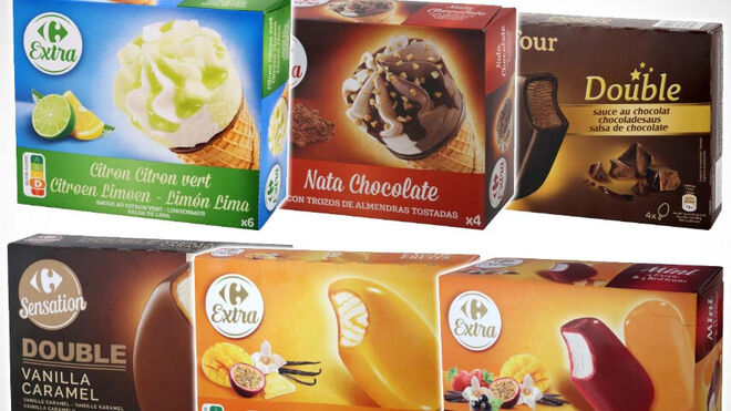 Carrefour retira lotes de 29 helados de su marca por contener óxido de etileno