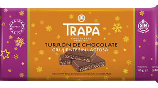 Chocolates Trapa lanza el primer turrón crujiente sin lactosa
