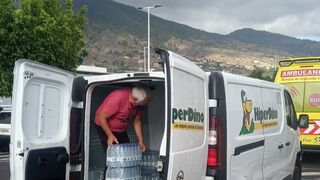 Hiperdino ayuda a las víctimas del volcán de La Palma