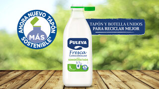 Grupo Lactalis elige España para probar los nuevos tapones adheridos a sus botellas de Puleva Fresca