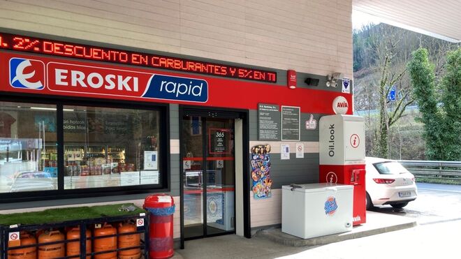 Eroski avanza con un nuevo Rapid en la gasolinera Avia de Bergara (Guipúzcoa)