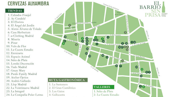 ‘El Barrio Sin Prisa de Cervezas Alhambra’ llega a Madrid