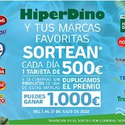 HiperDino sorteará 1.000 euros cada día en julio