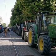 350 tractores claman por las dificultades del sector agrícola y por el precio del gasóleo