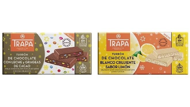 Chocolates Trapa amplía su gama de turrones con chocolate