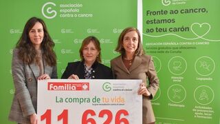 Vegalsa-Eroski y sus clientes donan 11.600 euros para la lucha contra el cáncer