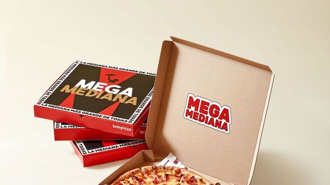 Telepizza lanza la 'Megamediana', con un tamaño entre la mediana clásica y la familiar