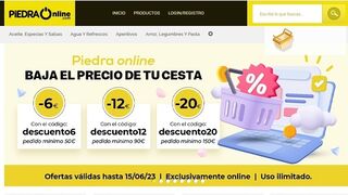Supermercados Piedra pone tope al precio de su cesta online
