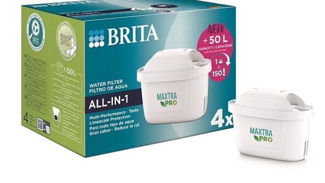 BRITA lanza sus nuevos filtros MAXTRA PRO, más sostenibles y con mayor capacidad de filtrado