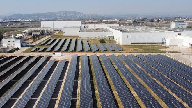 Danone construye una planta fotovoltaica en Aldaya que abastecerá el 20% de sus necesidades energéticas