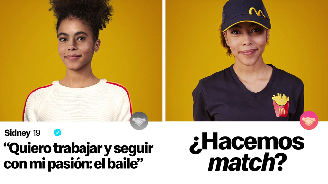 '¿Hacemos match?', la nueva campaña de empleo de McDonald's